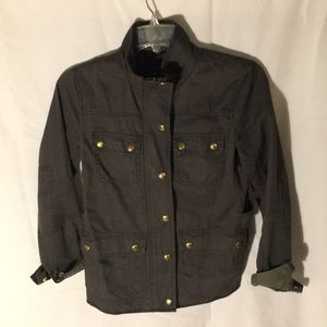 Resin coated twill jacket